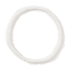 Белый Богемный цветной эластичный браслет из бисера для женщин и девочек