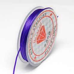 Mauve Flat Elastic Crystal String, String Cord Crystal Threads, Mauve, 0.8mm, about 10.93 yards(10m)/roll