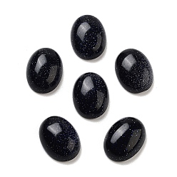 Синий Драгоценный Камень Синтетические голубые голдстоуновские кабошоны, овальные, 16x12x5 мм