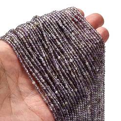 Аметист Природный аметист нитей бисера, круглые, 2~2.5 мм, отверстие : 0.5 мм, около 161 шт / нитка, 15.16'' (38.5 см)