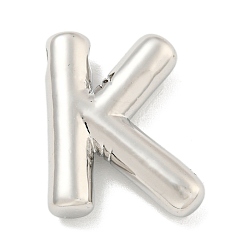 Letter K Стойки обшивки латунные подвески, долговечный, без свинца и без кадмия, буквенное очарование, Письмо K, 22x17.5x5 мм, отверстие : 3x1.5 мм