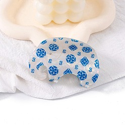 Королевский синий Заколки для волос из пвх, королевский синий, 80x65x55 мм