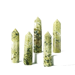 Варисцит Башня из натурального варисцита, украшение для дома, исцеляющие каменные палочки, Декоры для медитации и терапии Рейки чакры, шестиугольная призма, 50~60 мм