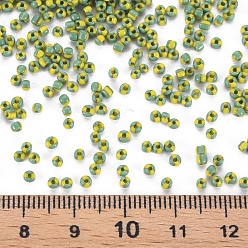 Medium Sea Green 12/0 Glass Seed Beads, Opaque Colours Seep, Medium Sea Green, 2mm, hole: 0.8mm