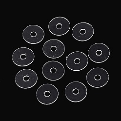 Прозрачный 50 шт. прозрачных ПВХ-изоляционных прокладок, диск, прозрачные, 8x0.2 мм, отверстие : 2 мм