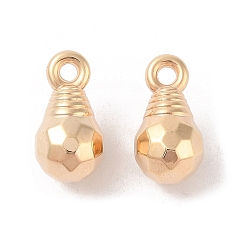 Золотой Пластмассовые подвески ccb, лампа, золотые, 20x10.5x10.5 мм, отверстие : 2.5 мм