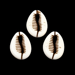 (404) Непрозрачное AB Кислое яблоко Непрозрачные акриловые бусины, окрашенные распылением, имитация оболочки, формы раковины, цветочный белый, 18x13x4.5 мм, Около 735 шт / 500 г