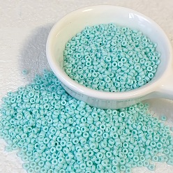 Небесно-голубой Стеклянный бисер непрозрачных цветов, рондель, голубой, 3 мм, отверстие : 0.7 мм, о 500~600 шт / комплект