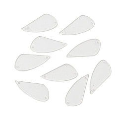 Teardrop Sew On Transparent Rhinestones, Clear Acrylic Pieces, with Holes for Costume Evening Dresses Clothing Wedding Dress Decoration, Teardrop, 16.5x37x1mm, Hole: 1mm