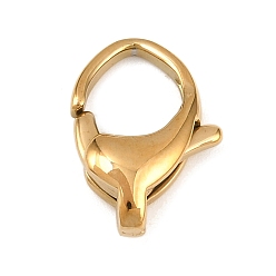Золотой 316 нержавеющая сталь застежка когтя омара, золотые, 16.5x11x5 мм, отверстие : 1.5 мм