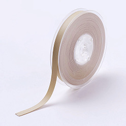 Wheat Double Face Matte Satin Ribbon, Polyester Satin Ribbon, Wheat, (3/8 inch)9mm, 100yards/roll(91.44m/roll)