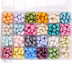 (52) Непрозрачная лаванда 24 сетки 24 набор восковых гранул цветов, наборы частиц сургуча для печати в стиле ретро, звезда, разноцветные, 192x135 мм