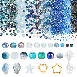 Синий Наборы для изготовления ювелирных изделий своими руками, синие