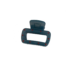 Rectangle Пластиковые зажимы когтя волос, аксессуары для волос для женщин и девочек, прямоугольные, 55x43 мм