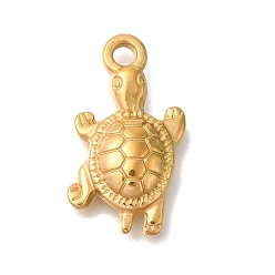 Золотой Ионное покрытие (ip) 304 подвески из нержавеющей стали, черепахи очарование, золотые, 22.5x12x3.5 мм, отверстие : 2 мм