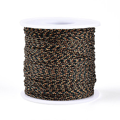 Темно-Зеленый 100m плетеные полиэфирные шнуры, для изготовления ювелирных изделий, круглые, темно-зеленый, 1 мм, около 109.36 ярдов (100 м) / рулон