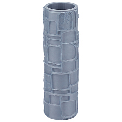 Шифер Серый Ролик с текстурой глины с пластиковой ручкой, гончарные инструменты, шифер серый, 100~102x30~31.5 мм