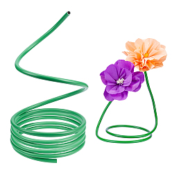 Зеленый ПВХ изогнутая трубка, формовочная трубка для укладки, самодельные цветочные стебли, зелёные, 2000x16 мм