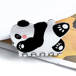 Белый Симпатичные заколки для волос в форме панды из ПВХ с когтями, аксессуары для волос для женщин и девочек, белые, 85x40 мм
