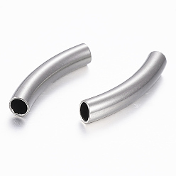 Нержавеющая Сталь Цвет Устойчивые к потускнению 304 трубки из нержавеющей стали, изогнутые, цвет нержавеющей стали, 30x5 мм, отверстие : 4 мм