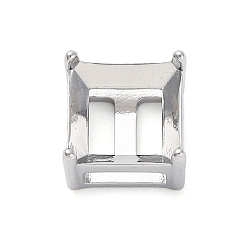 Квадрат 304 настройки гвоздя из нержавеющей стали, цвет нержавеющей стали, квадратный, пригодный для стразов 7.5x7.5 мм, 8x8x6 мм