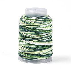 Морско-зеленый 35м сегментный окрашенный хлопковый шнур для макраме, круглая плетеная веревка, для настенного крепления, ремесла, Подарочная упаковка, цвета морской волны, 1 мм, около 38.28 ярдов (35 м) / рулон