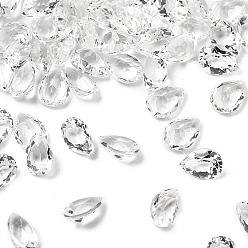 Топаз Ограненные кабошоны из натурального белого топаза, назад назад, форма слезы, 4x3x2 мм