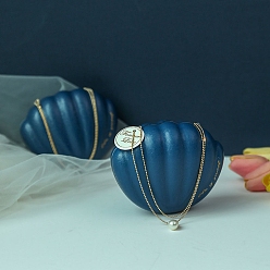 Steel Blue Iron Candy Box, Shell Candy Box, Steel Blue, 11.5x9x6cm