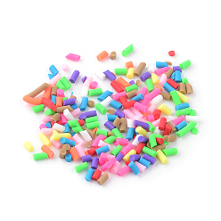 Разноцветный Бусины из полимерной глины , неочищенные / без отверстий, колонка, красочный, 1~9x1 мм