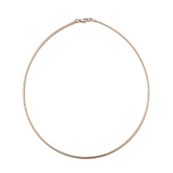 Розовое Золото Повседневный стиль 304 из нержавеющей стали колье колье, с карабин-лобстерами , розовое золото , 15.8 дюйм (40.1 см)