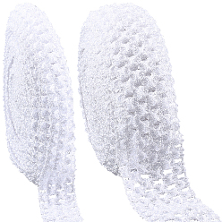 (52) Непрозрачная лаванда 10m 2 стиль эластичные полиэстеровые детские повязки на голову, аксессуары для волос, белые, 30~42 мм, 5 м / стиль