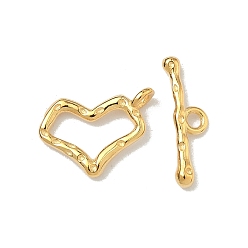 Золотой 925 застежка-молния из серебристого серебра, сердце, золотые, 11x8x1.5 мм, отверстие : 1 мм, бар: 4x13x2 mm, отверстие : 1.4 мм