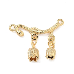 Настоящее золото 18K Латунные подвески, , реальный 18 k позолоченный, 17x23x4.5 мм, отверстие : 1.3 мм