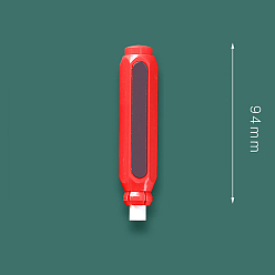 Красный Пластиковая крышка для мела, с магнитом, школьные принадлежности, колонка, прямоугольные, красные, 94x20x10 мм