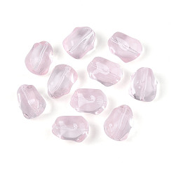 чертополох Прозрачные стеклянные бусины, кролик, чертополох, 15x11.3~11.6x9.7~10 мм, отверстие : 1 мм