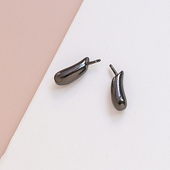 Gunmetal Brass Head Pins, for Ghost Witch Baroque Pearl Making, Dog Ear, Gunmetal, 15x5mm