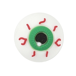 Красный Силиконовые бусины, фокусные бусы, глаз, красные, 16.5x27x16.5 мм, отверстие : 2 мм