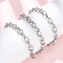 Нержавеющая Сталь Цвет 6мм 304 ожерелья из нержавеющей стали с кубинскими звеньями для женщин, не тускнеет, цвет нержавеющей стали, 18-1/4 дюйм (46.4 см)