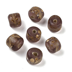 Верблюжий Бусины лэмпворк , колонка, верблюжие, 11~13x10~11 мм, отверстие : 2~3 мм