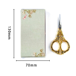 Antik Golden Blumenschere aus Edelstahl, Stickschere, Nähschere, mit Zinklegierungsgriff, Antik Golden, 112.5x53.2 mm