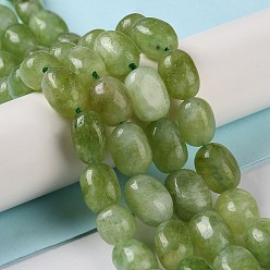 Olive Drab Natural Malaysia Jade Beads Strands, Faceted, Oval, Dyed and Heated, Olive Drab, 8.5~11.5x7~8x6.5~8mm, Hole: 1.5mm, about 37~38pcs/strand, 14.76''~15.55''(37.5~39.5cm)
