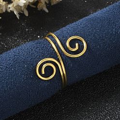 Настоящее золото 18K 304 круглые открытые манжеты из нержавеющей стали для женщин и мужчин, реальный 18 k позолоченный, внутренний диаметр: 17 мм