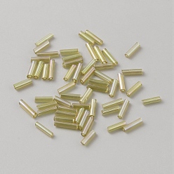 Темный Хаки Стеклянные круглые бусы, прозрачные цвета радуги, Темный хаки, 7~8x2 мм, отверстие : 0.8 мм, Около 10227 шт / 450 г