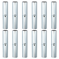 Платина 12шт. железные трубки для ремонта стоек палатки для кемпинга, платина, 96.5~98.5x18.5 мм, внутренний диаметр: 17 мм