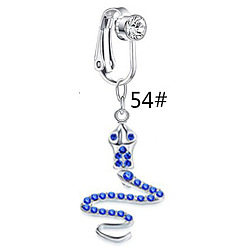 Змея 304 Кольца для пупка с застежкой из нержавеющей стали и средним синим кубическим цирконием, цвет нержавеющей стали, змея, 20 мм