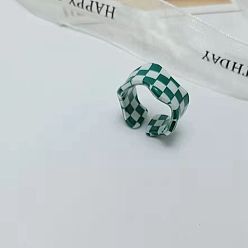 Морско-зеленый 1поликарбонатные акриловые манжеты с узором «шотландка» для женщин, цвета морской волны, внутренний диаметр: 18 мм