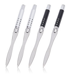 (52) Непрозрачная лаванда 4шт 2цвета нержавеющая сталь открывалка для конвертов, алюминиевая ручка, офисный писатель, разноцветные, 164x11.5x10.5 мм, 2 шт / цвет