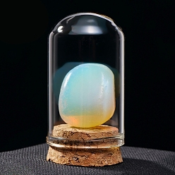 Опал Украшения из необработанных опалитовых самородков, Стеклянные и деревянные колокольчики, образцы минералов, статуи для домашнего настольного украшения по фэн-шуй, 55x35 мм