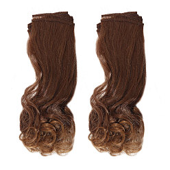 Коричневый Парик для куклы pp с длинными кудрявыми волосами, для девочек своими руками bjd makings аксессуары, кофе, 1000x250~270x1 мм