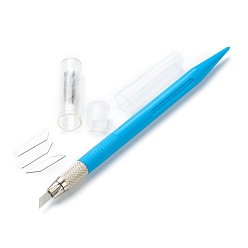 Озёрно--синий Инструменты для резьбы по металлу и пластику, нож для лепки по металлу, для резьбы по дереву / альбом для вырезок своими руками / товары для рукоделия, Плут синий, 16x1.15 см